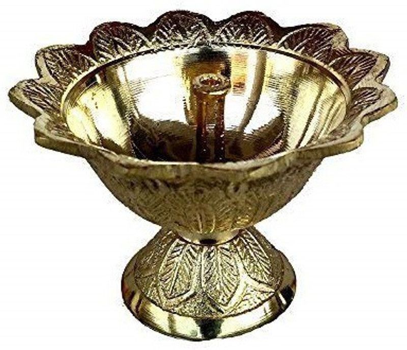 Utkarsh Brass Table Diya  (Height: 1.57 inch)