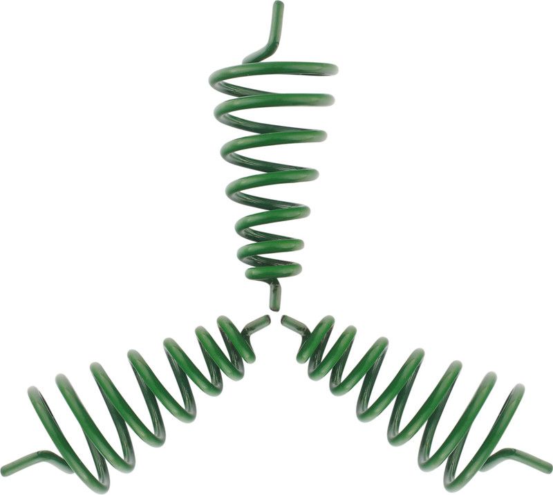 vastu-vigyan GREEN CONE SPRING ANTI-CLOCKWISE USE TO BOOST OF THE ENERGY FIELD ( PACK-03) Decorative Showpiece - 5 cm  (Metal, Green)