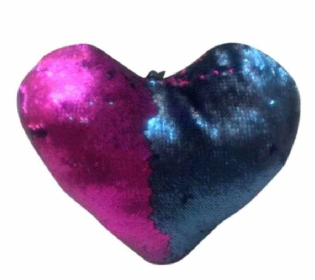 Heart Shape Mermaid Pillow-Pink&Grey