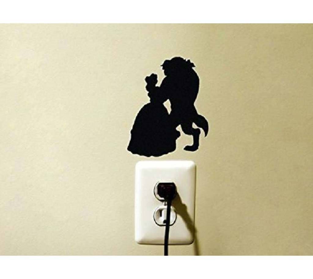 Beauty And The Beast Princess switch sticker 