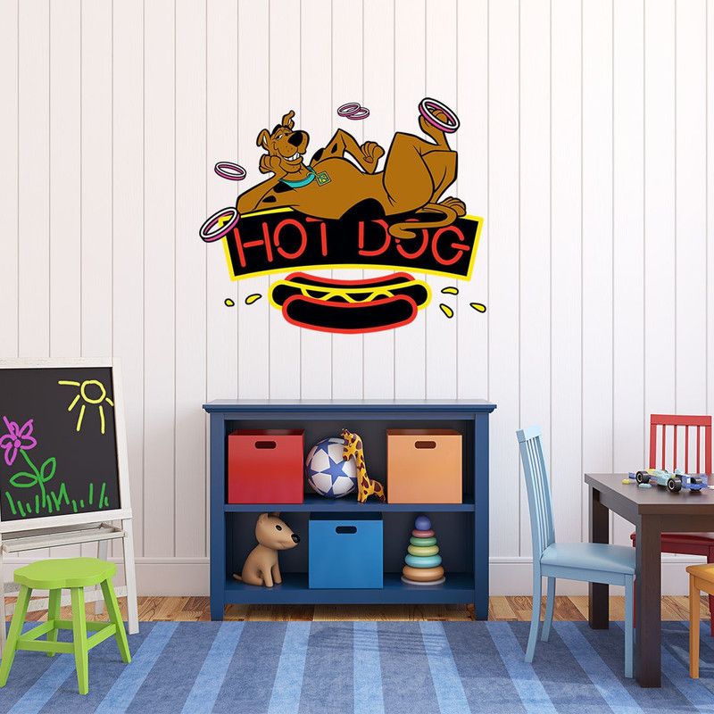 Spinn Décor Wall Decal Warner Bros Scooby Doo 45 cm Warner Bros Scooby Doo Wall Sticker Self Adhesive Sticker  (Pack of 1)