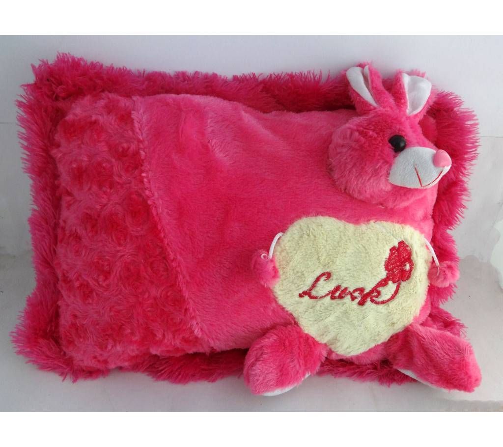Pink Rabbit Pillow