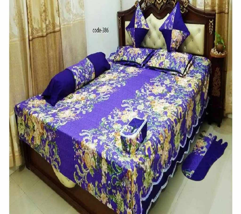 8 Piece Double Size Bed sheet  386