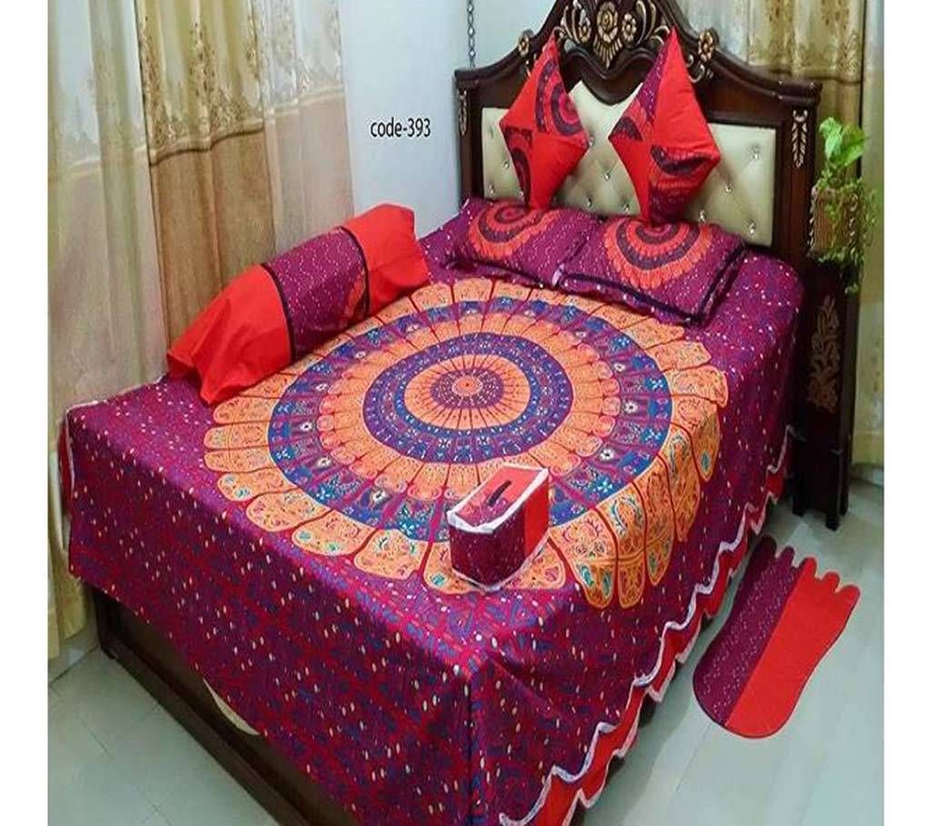 8 Pieces Cotton Bed Sheet Set