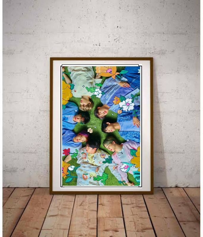 BTS Music Band Posters | for BTS lovers | HD Poster for Wall decor Photographic Paper (12 inch X 18 inch, 300GSM Thick Paper, Gloss Laminated, 3D Poster  (18 inch X 12 inch, Envelope)