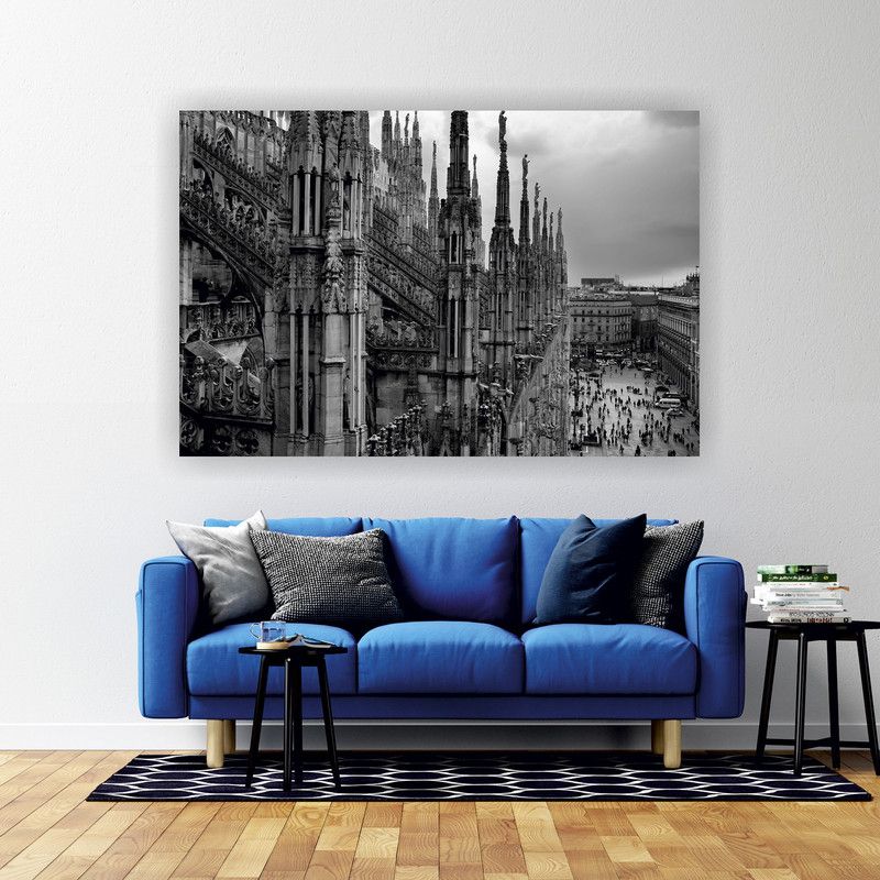 N Vir Pre Press Full HD Digital UV Print Canvas Black Nature Frame Wall Art Painting for Living Room, Bedroom, Office, Hotels, Drawing Room Digital Reprint 10 inch x 12 inch Painting  (With Frame)