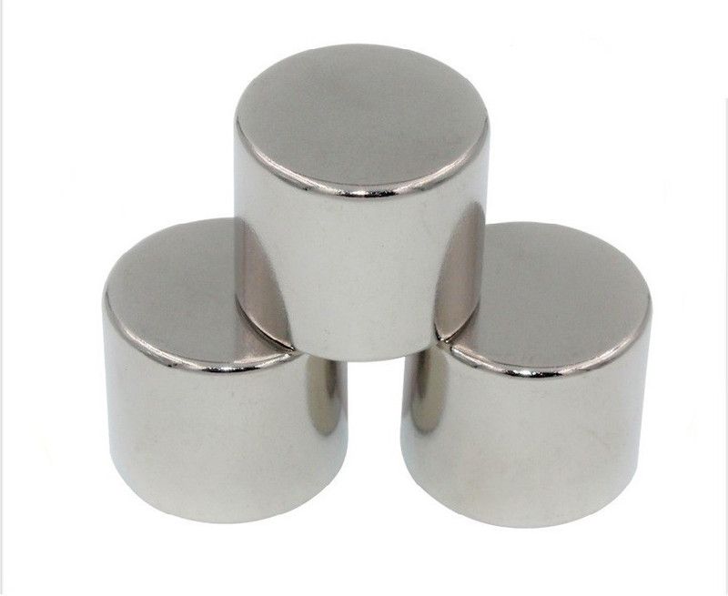 ART IFACT 3 Pieces of 20mm x 20mm Neodymium Magnets - Disc / Cylindrical magnets - Rare Earth NdfeB Fridge Magnet, Multipurpose Office Magnets, Magnetic Paper Holder Pack of 3  (Silver)