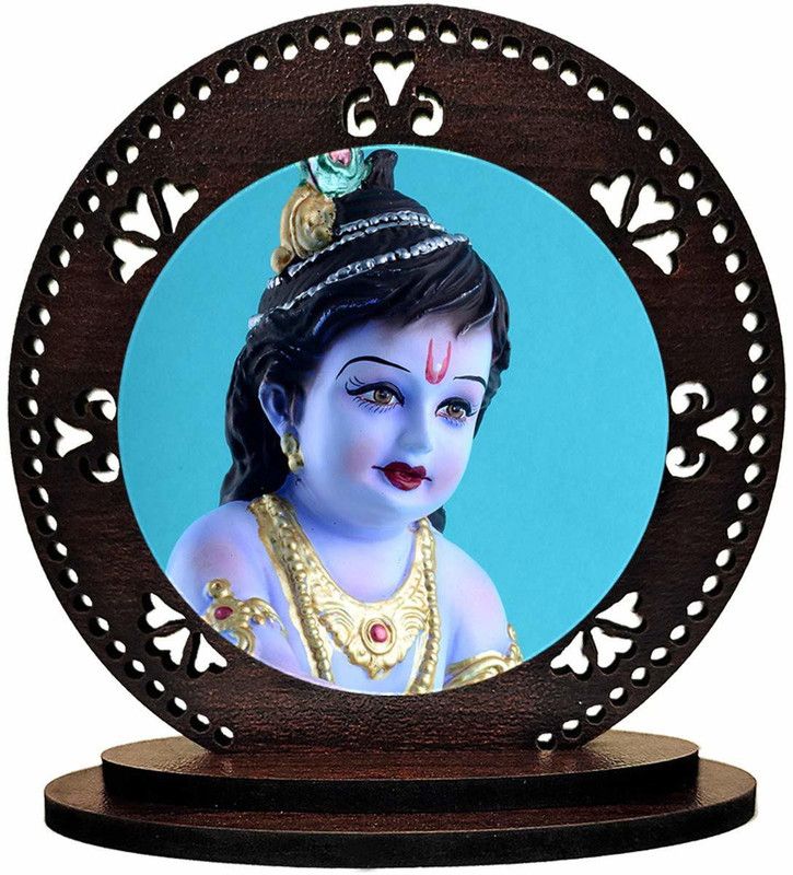 febiaa Decorative Showpiece - 7.62 cm  (Wood, Brown)