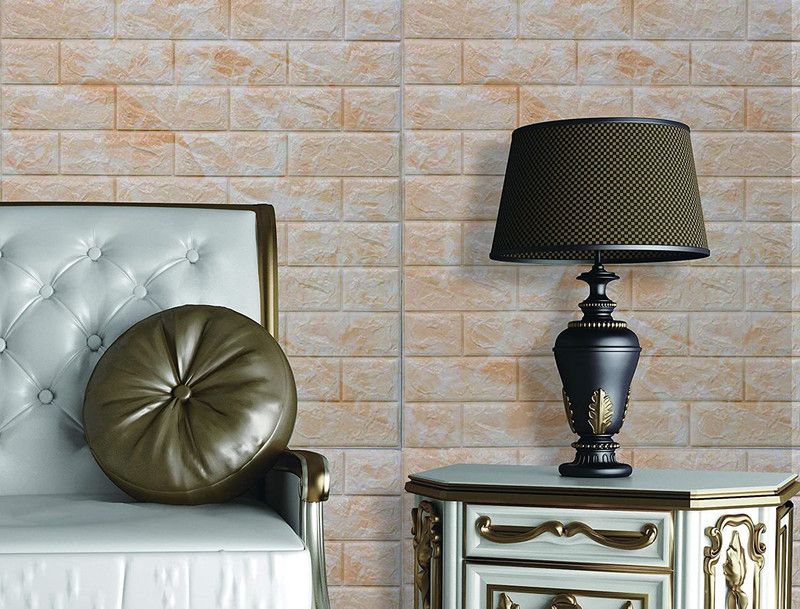 mdskart Architecture White Wallpaper  (70 cm x 77 cm, Pack of 2)