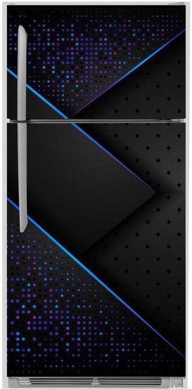 Decal Krishna 160 cm Creative grains grains gush blue color Fridge Sticker Self Adhesive Sticker  (Pack of 1)