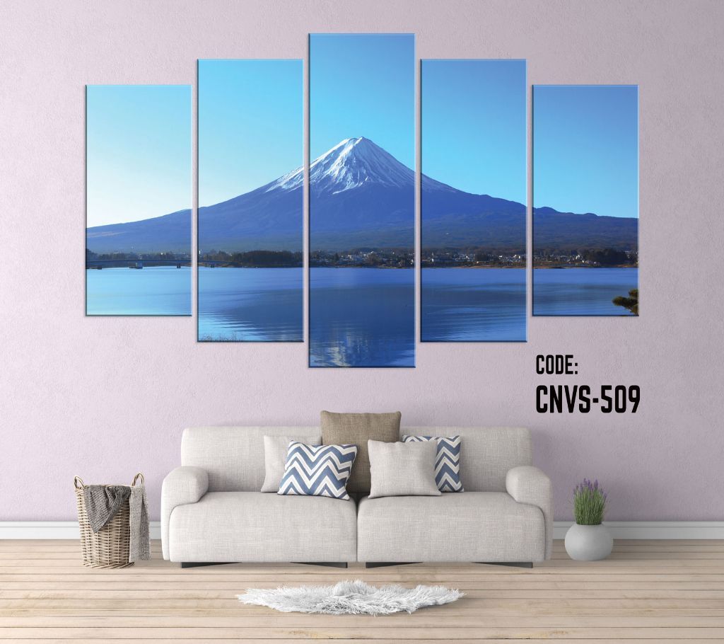 CNVS-509 River Mountain Wall Canvas Art Prints 48 inch x 24 inch