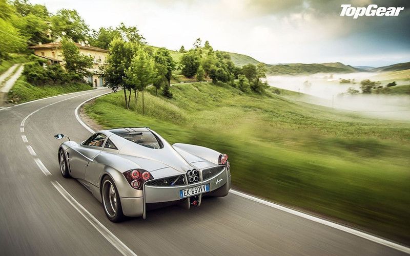 Wall Poster TV Show Top Gear Pagani Huayra ON HI QUALITY LARGE PRINT 36X24 INCHES Photographic Paper  (36 inch X 24 inch, Rolled)