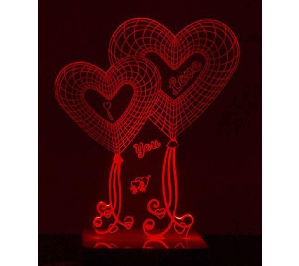 Beautiful LED Lamp - 04 - Love You