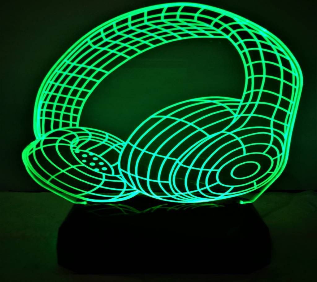 Creative 3D LED Head Phone Lamp 