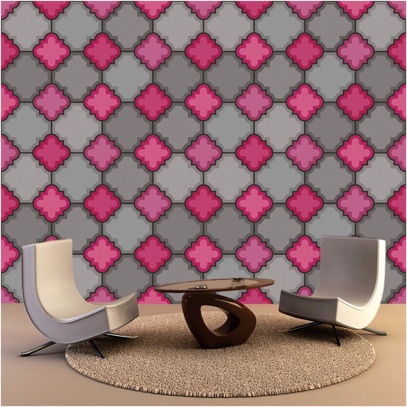 Luxury Decorative Pink Wallpaper  (228 cm x 40 cm)