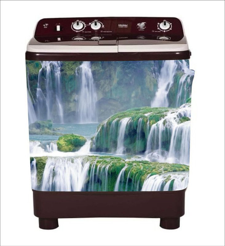 Khatwal Enterprises 60 cm decorative 3D nature water washingmachine sticker Self Adhesive Sticker  (Pack of 1)
