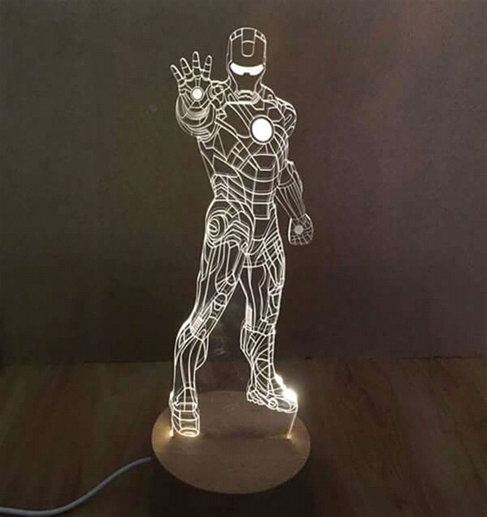 Super Hero Remote Control Lamp