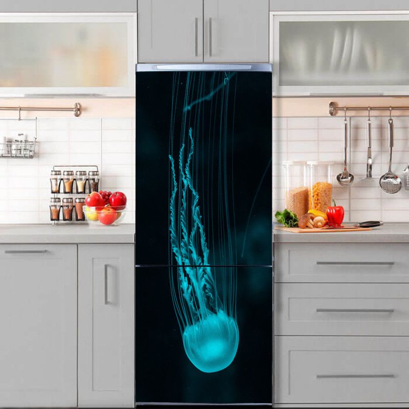 K2A Studio 60 cm graphics blue creative arts turquoise art Self Adhesive Sticker  (Pack of 1)