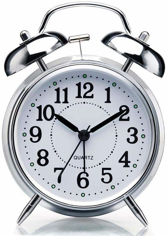 MIYANI SALES Analog Silver Clock