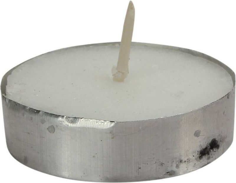 Ishan creation Decorating Wax Tealight Candles Candle  (White, Pack of 100)