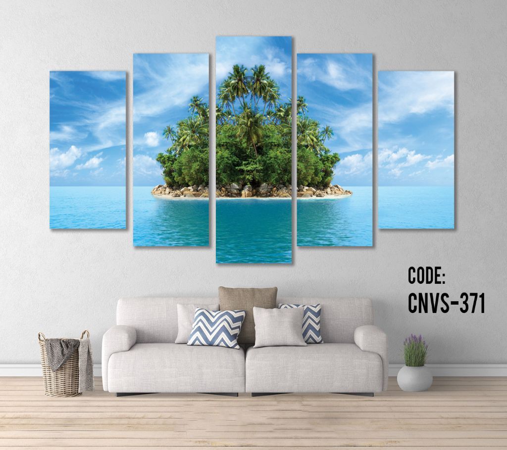 CNVS-371 Alone Island Wall Canvas Art Prints 48 inch x 24 inch