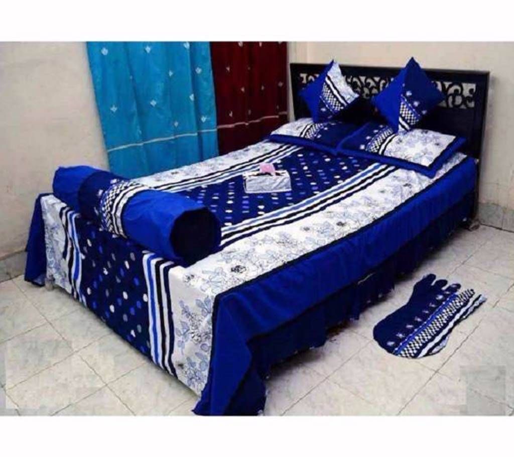 8pcs of Cotton Double Size Bed sheet Set