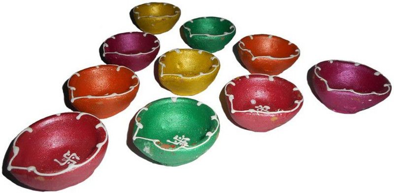 SKY TRENDS Diya Set Pottery (Pack of 30) Table Diya Set  (Height: 5 inch)