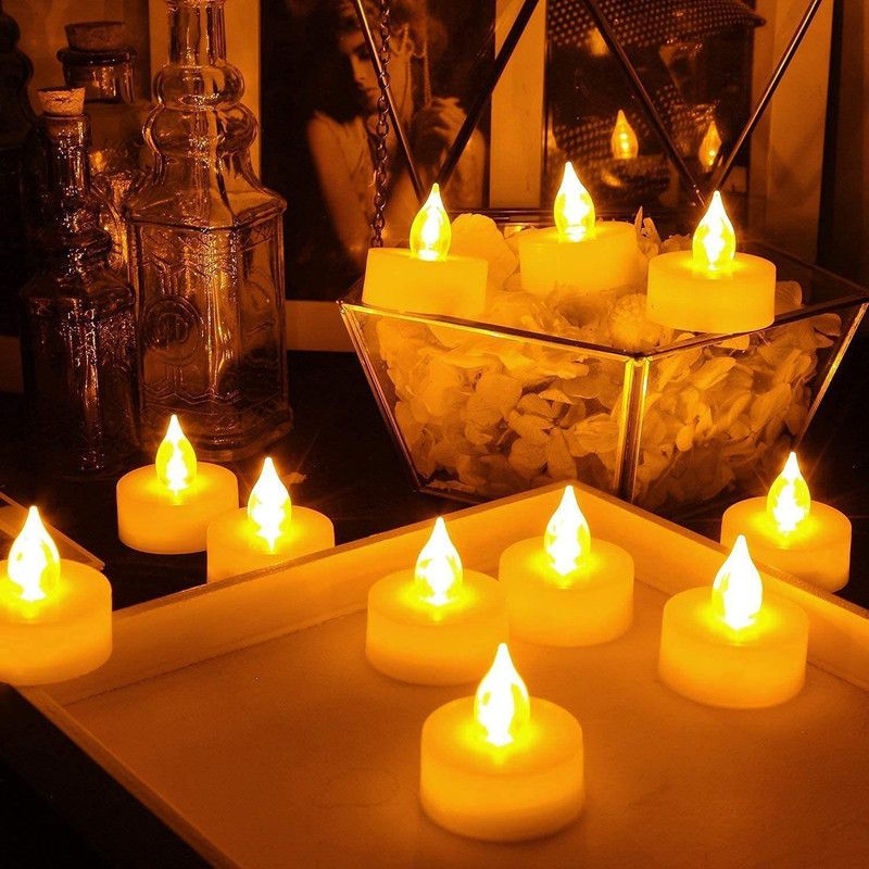 BESTOTTAM LED Diyaa Candle  (White, Pack of 10)