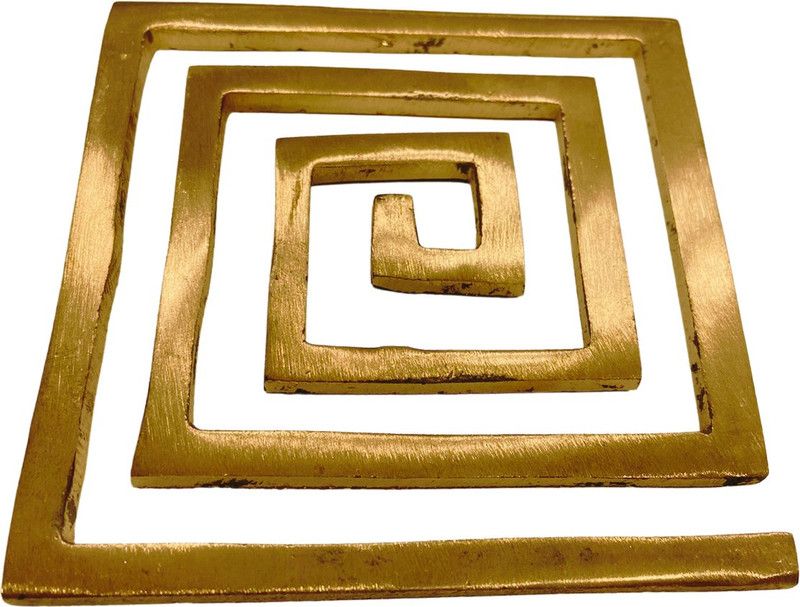 Akebi Copper Helix Vastu South West Missing Corner Cuts Size - 4 Inches Decorative Showpiece - 1 cm  (Copper, Gold)