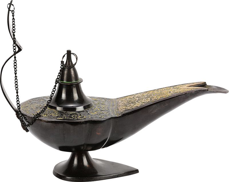 NM Decorative Showpiece - 26 cm  (Brass, Black)