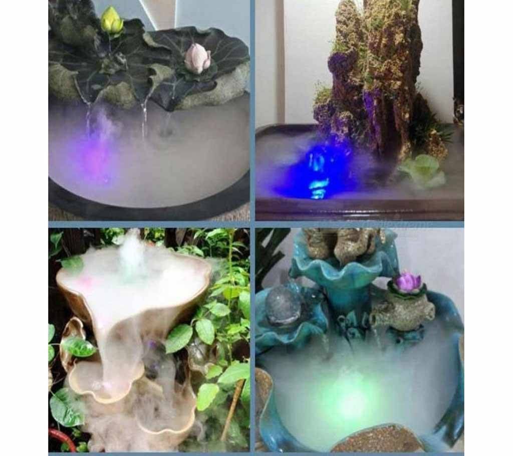 Colorful Light Ultrasonic Mist Maker Fogger Water Fountain Pond Decor``
