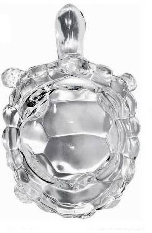 LETNIX FENSHUI TORTOISE & VASTU FIGURINE FOR HOME Decorative Showpiece - 5 cm (Crystal, Clear) Decorative Showpiece - 5 cm  (Crystal, White)