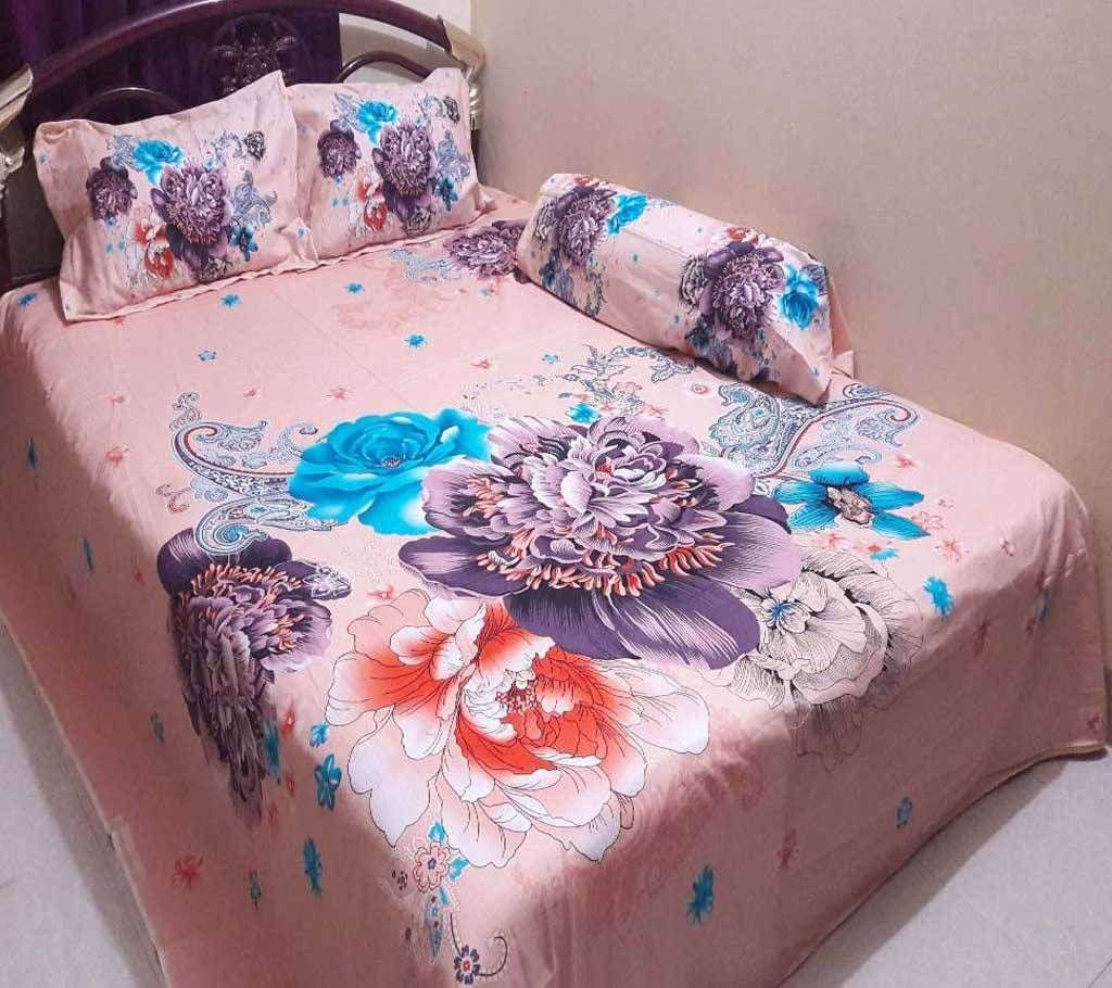 Cotton King Size Bed sheet Set - 4 Piece (BS 002)