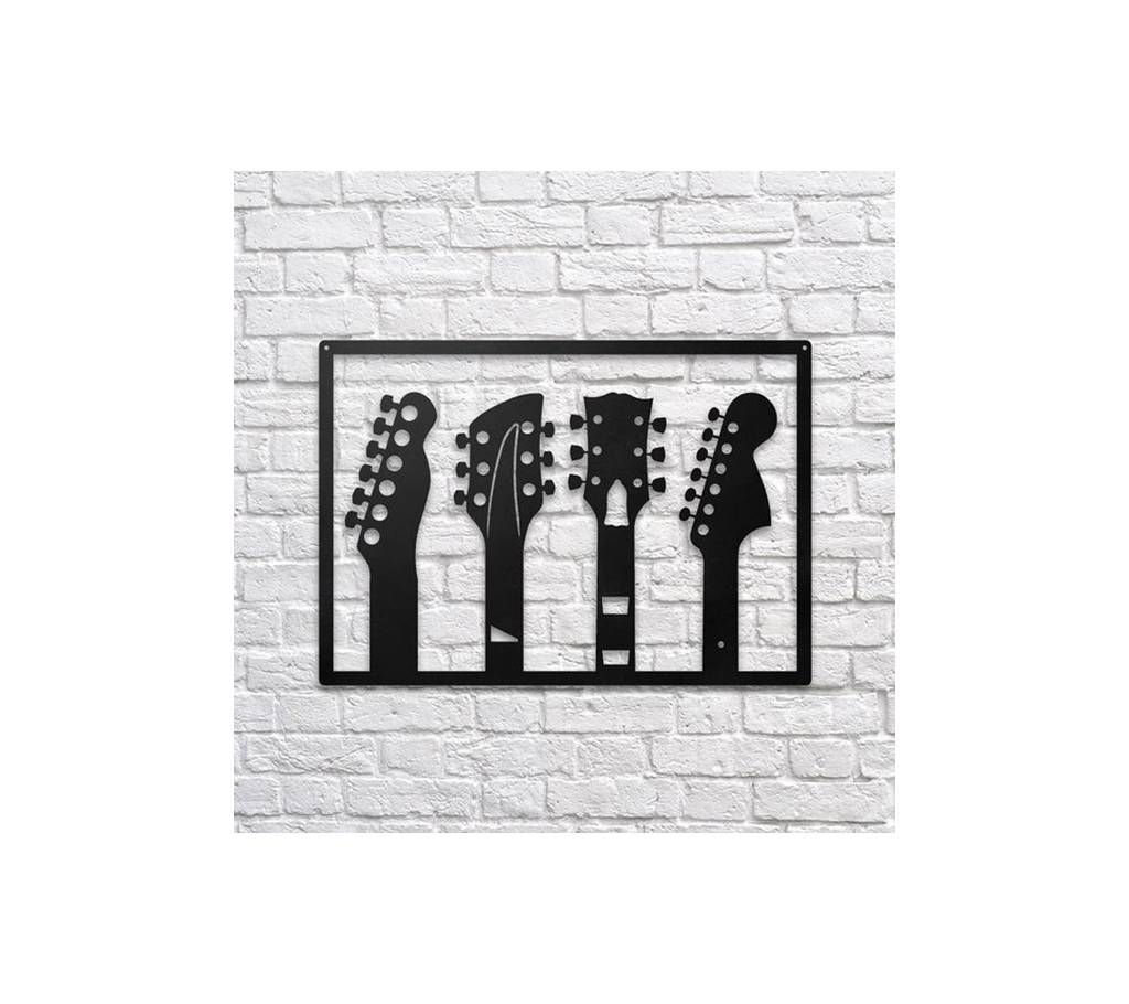 Wooden Decorative Wall Panel (Guitar/Music)