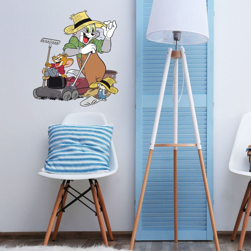 Spinn Decor Wall Decal Warner Bros Tom & Jerry 41 cm Warner Bros Tom & Jerry Wall Sticker Self Adhesive Sticker  (Pack of 1)