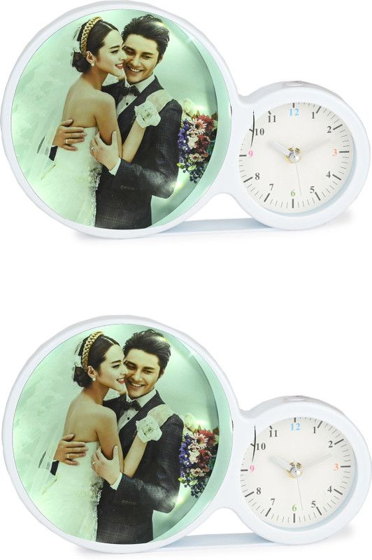 Verma Glass Personalized, Customized Gift Best Friends Reel Photo Collage gift for Friends, BFF with Frame, Birthday Gift,Anniversary Gift Table  (White, 2 Photo(s), Table Top)