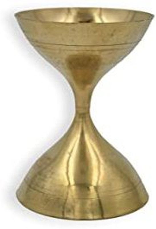 Alodie Indian Akhand Diya Without Cap (3.5Wx5.5H INCHES) Brass Table Diya  (Height: 5.5 inch)