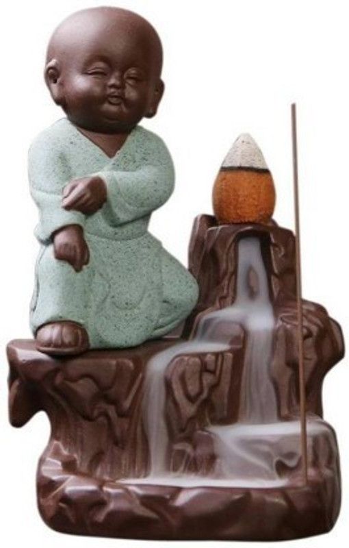 KC PRODUCTS Decorative Showpiece - 12 cm  (Polyresin, Brown, Green)