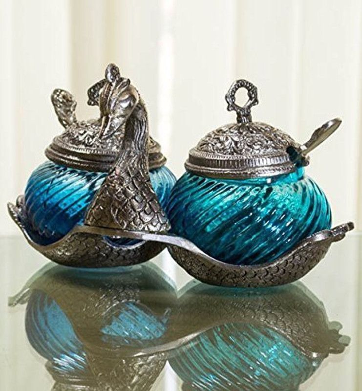 Double-DB-3 12 cm Handicraft & Artifact Showpiece  (Crystal, Metal, Multicolor)