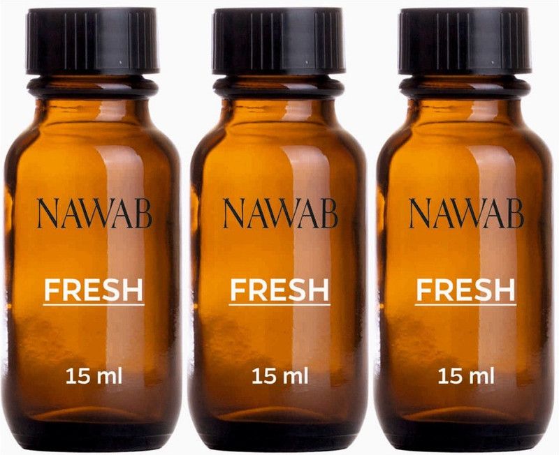NAWAB Set of 3 Fresh essential aroma Diffuser oil(15ml each) Aroma Oil  (3 x 15 ml)