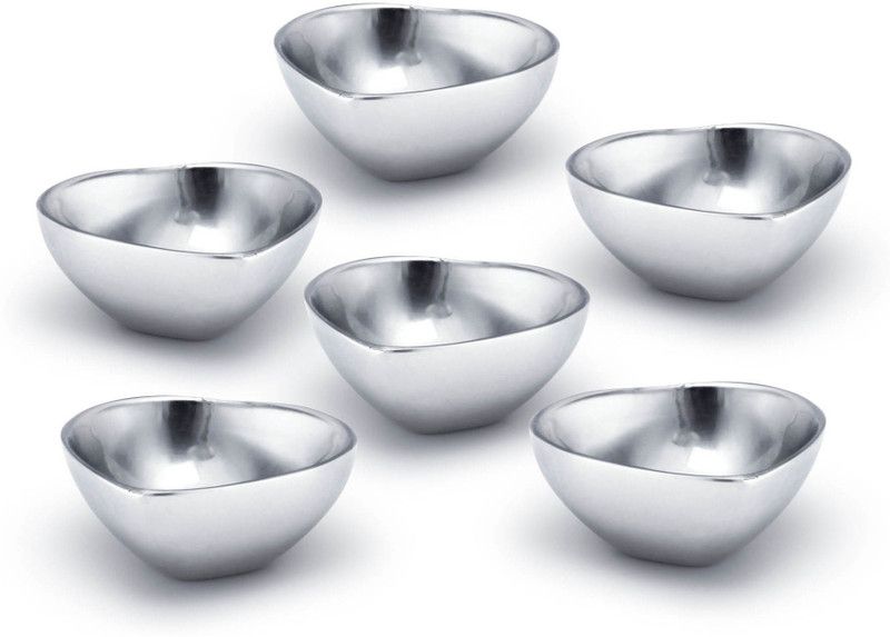 Urban Chef Double Layered Stainless Steel 6 Pcs Diya Set Stainless Steel (Pack of 6) Table Diya Set  (Height: 1.18 inch)