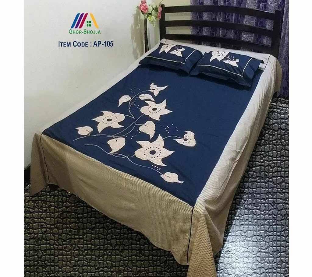 Applique bed sheets