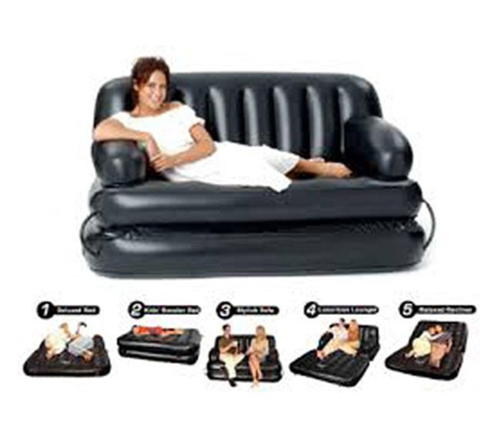 5 In 1 Air Space Sofa Bed - Black