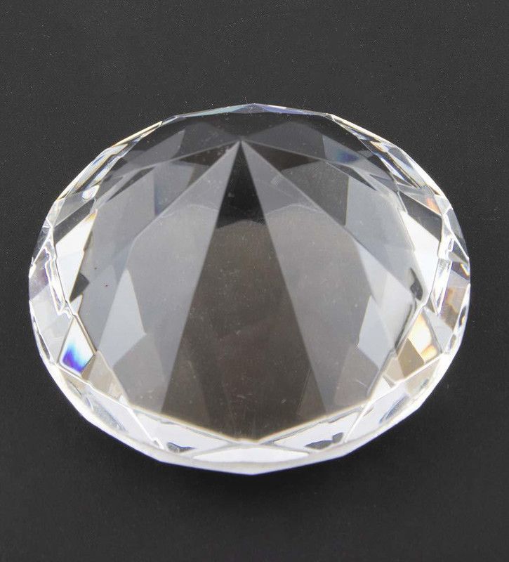 BENOJ engshui Crystal Diamond Decorative Showpiece - 4 cm  (Crystal, White)