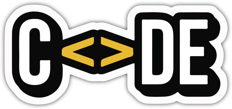 VVWV 7 cm Code Laptop Skin Trackpad Vinyl Decal Stickers Self Adhesive Sticker  (Pack of 1)