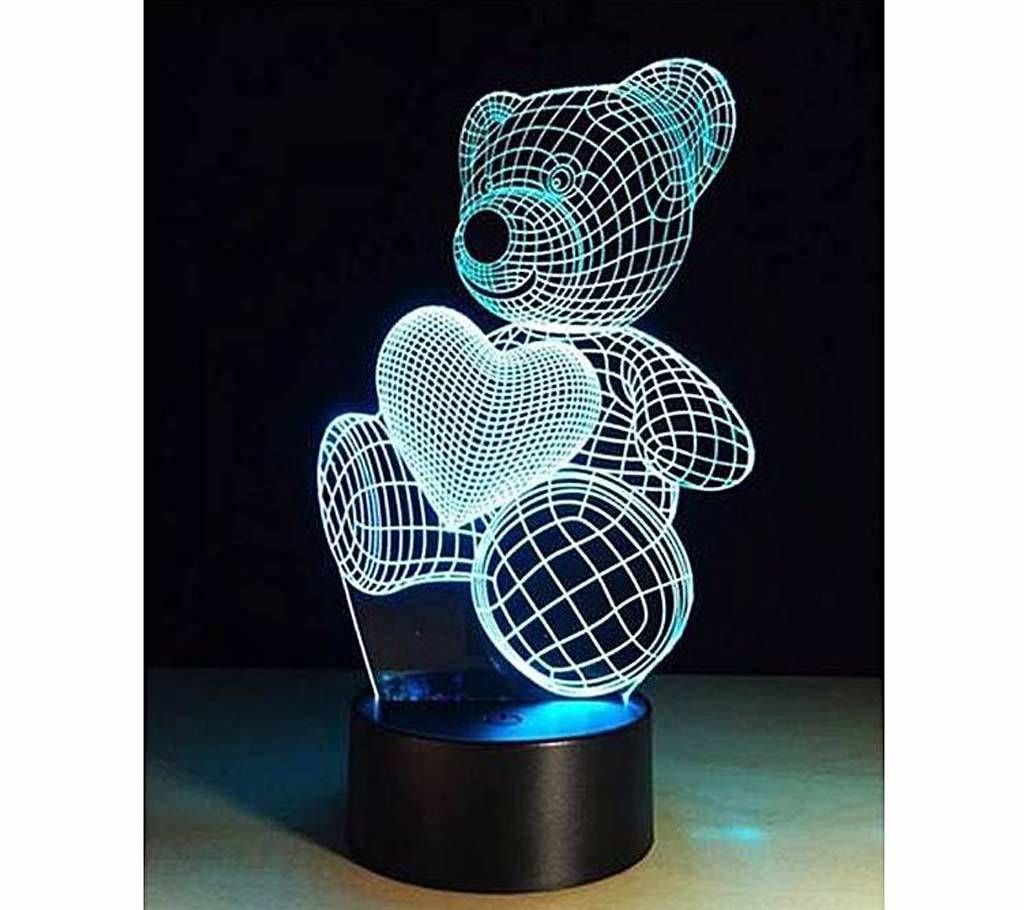 Teddy Heart- Creative 3d Visualization Lamp