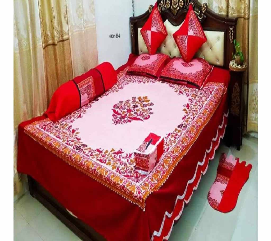 8 Piece Double Size Bed sheet  384