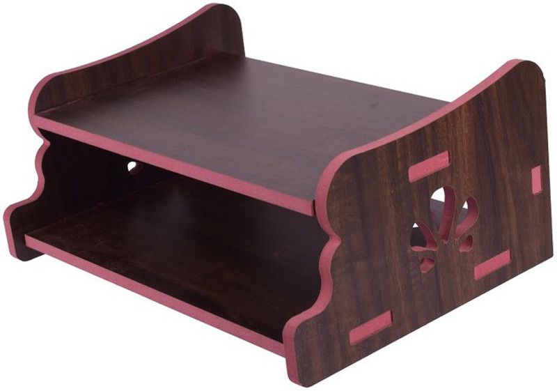 Nirgun Empex Wooden Wall Shelf  (Number of Shelves - 2, Black)