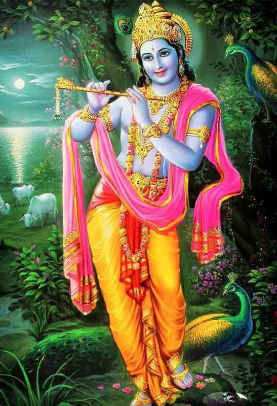 Lord Krishna Photo Paper Poster (13 Inch X 19 inch) btakl2003 Photographic Paper  (19 inch X 13 inch, Rolled)