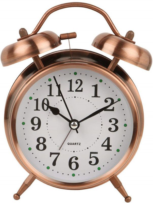 Harkaur Analog Gold Clock